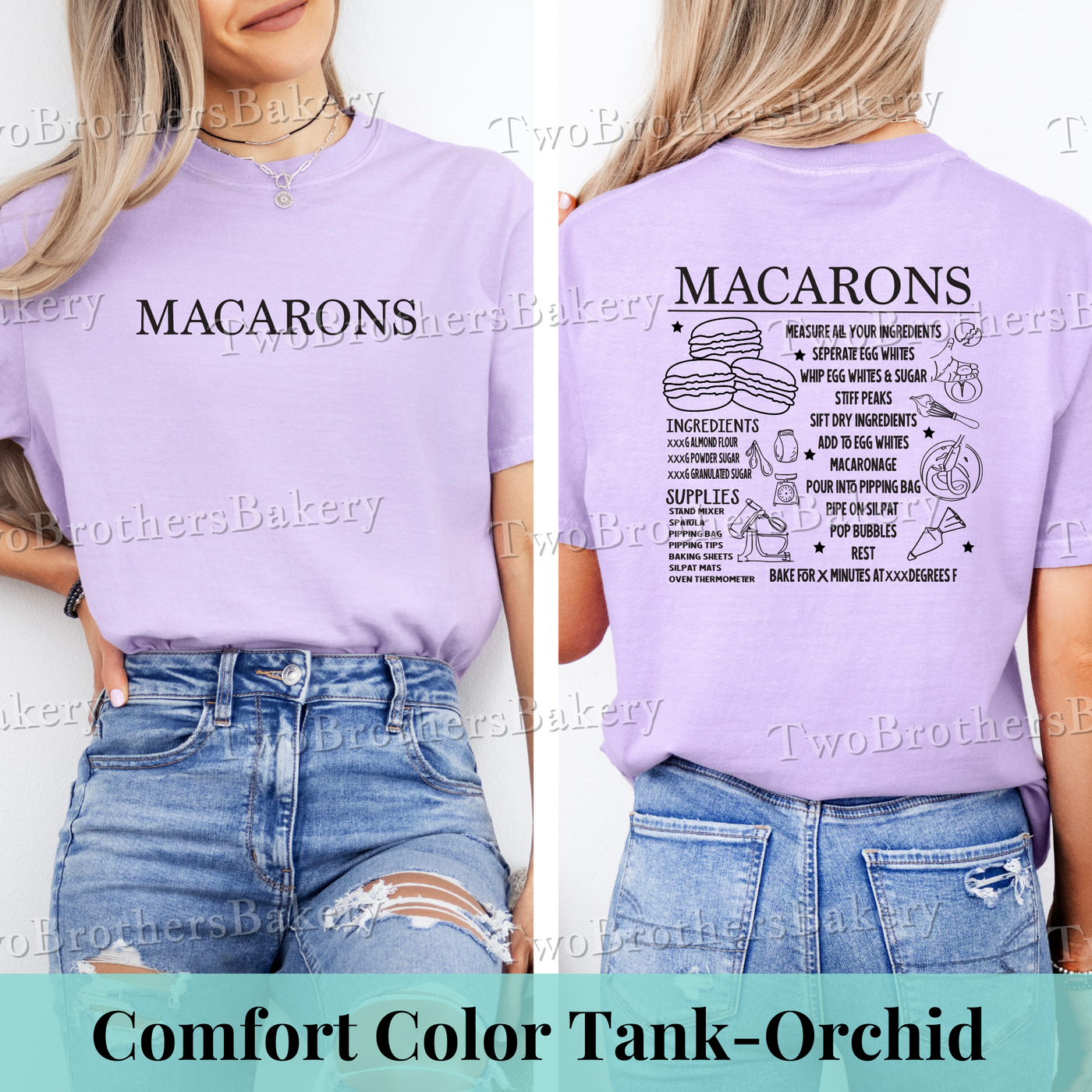 Macaron Recipe Tee