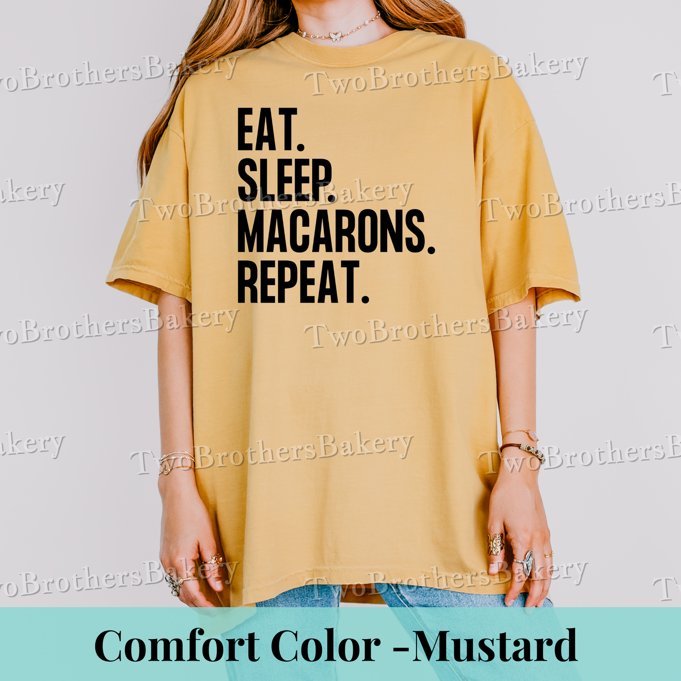 Eat Sleep Macarons Repeat-Tee