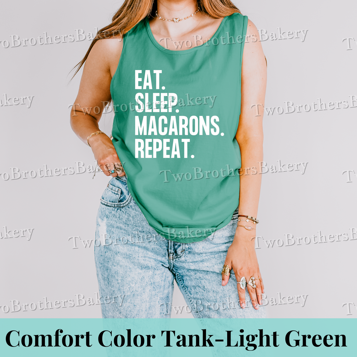 Eat Sleep Macarons Repeat- Tank