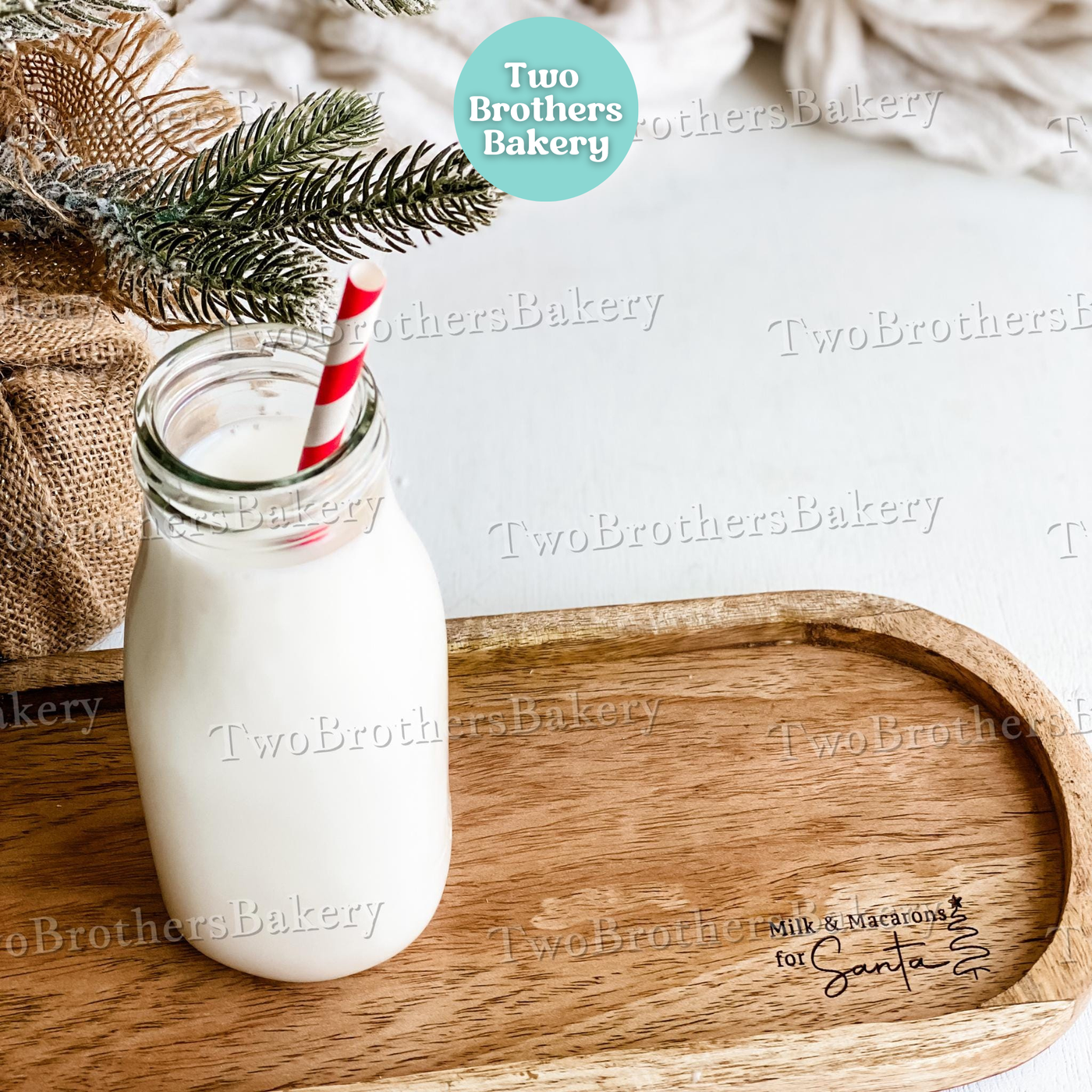 Milk & Macarons Cookie Tray for Santa, Christmas Eve Traditions, Christmas Macarons