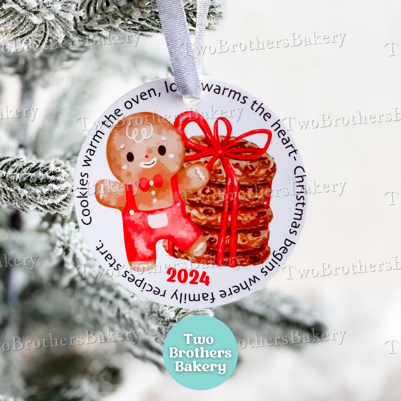 Gingerbread & Cookies Christmas Ornament, 2025 Bakers Keepsake