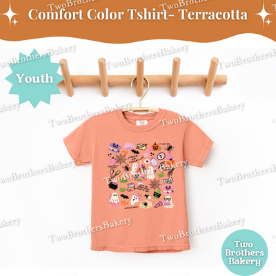 Kids Halloween Baking Shirt, Cute Spooky Bakery Treats Tee, Fall Macaron Cookie Cupcake Shirt, Youth Halloween Baker Top, Trick or Treat
