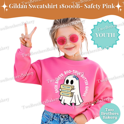 Kids Boo-tiful Butter Ghoul Sweatshirt, Cute Fall Baking Halloween Shirt, Mommy and Me Matching Ghost Baker Outfit, Kid Halloween Baking Tee