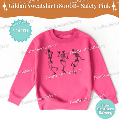 Kids Skeleton Baking Sweatshirt, Halloween Baking Shirt, Matching Family Baking Outfit, Dancing Skeletons Sweatshirt, Spooky Kid Baker