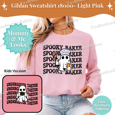 Spooky Baker Sweatshirt, Halloween Baking Crewneck, Matching Mommy & Me Baking Shirt, Ghost Baker, Halloween Baking Pullover, Ghost Baker