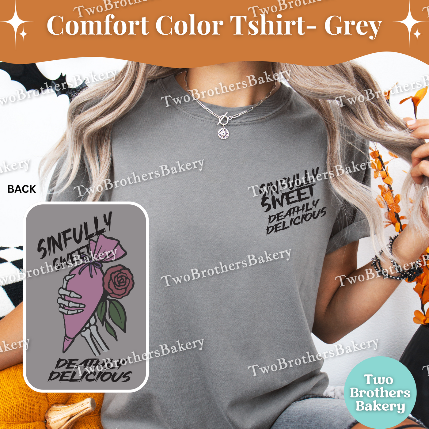 Sinfully Sweet Tee, Deathly Delicious, Halloween Baking Tee, Skeleton Hand Baking Shirt, Skeleton Baker, Spooky Baker, Scary Baking Tshirt
