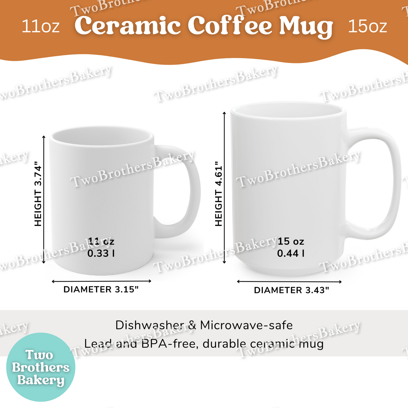 Pumpkin Macaron Coffee Mug, Fall Pie & Pumpkin Spice Ceramic Mug, 11oz or 15oz, Dishwasher Safe Gift for Bakers and Autumn Dessert Lovers