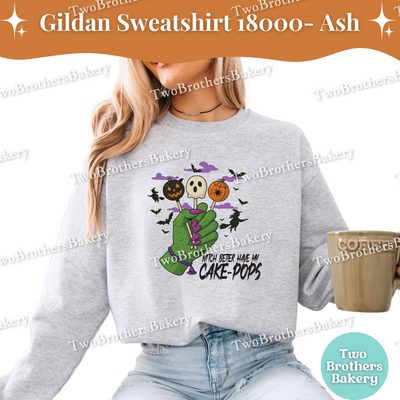 Halloween Cake Pop Sweatshirt, Witch Better Have My Cake Pops, Gildan Unisex Crewneck for Bakers, Spooky Baker Pulloever, Halloween Cakepops