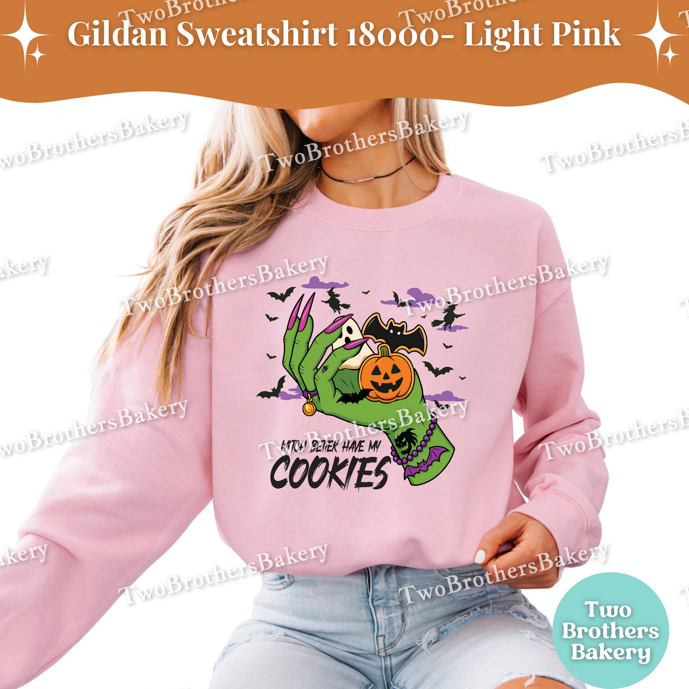 Halloween Cookie Sweatshirt, Witch Better Have My Cookies, Gildan Unisex Crewneck for Bakers, Spooky Baking Pullover, Halloween Cookies