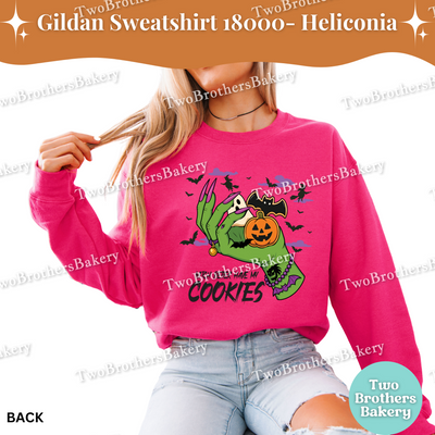 Halloween Cookie Sweatshirt, Witch Better Have My Cookies, Gildan Unisex Crewneck for Bakers, Spooky Baking Pullover, Halloween Cookies