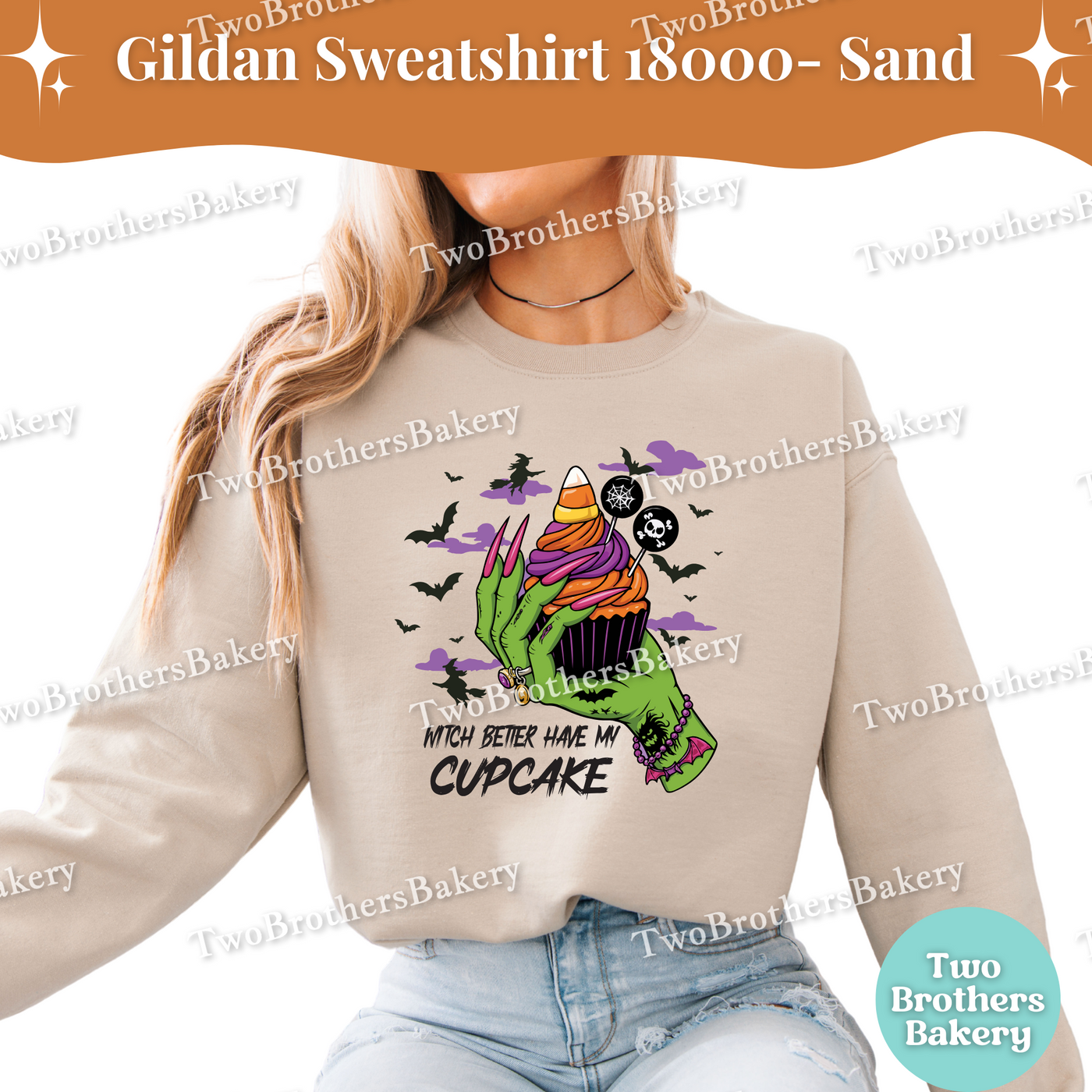 Halloween Cupcake Sweatshirt, Witch Better Have My Cupcake, Gildan Unisex Crewneck for Bakers, Spooky Baker Pullover, Halloween Cupcakes