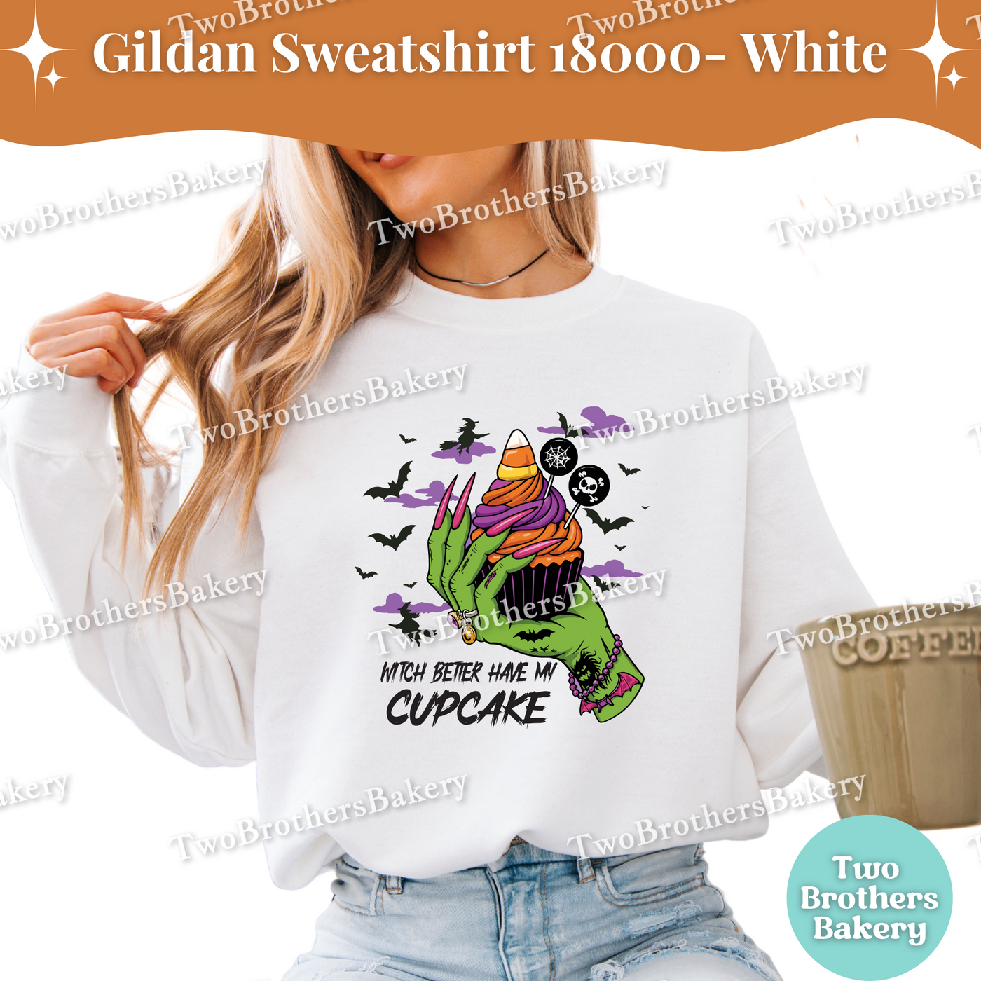 Halloween Cupcake Sweatshirt, Witch Better Have My Cupcake, Gildan Unisex Crewneck for Bakers, Spooky Baker Pullover, Halloween Cupcakes