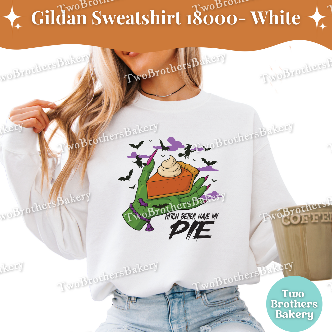 Halloween Pie Sweatshirt, Witch Better Have My Pie, Gildan Crewneck for Bakers, Spooky Baker Pullover, Pumpkin Pie, Thanksgiving Sweatshirt