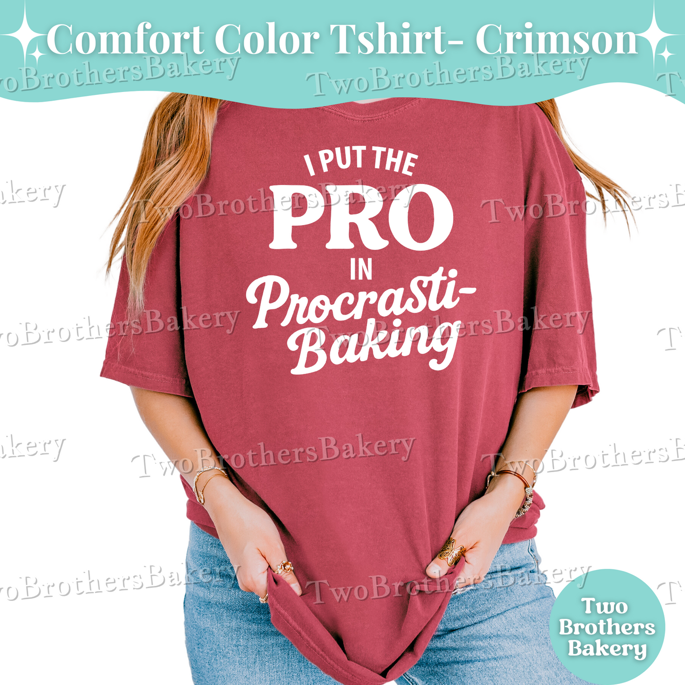 Pro in Procrastibaking, Procrastination Shirt, Baking Humor gift, Baking tshirt, Funny Baking tee, Gift for Bakers, Procrastinating Gift