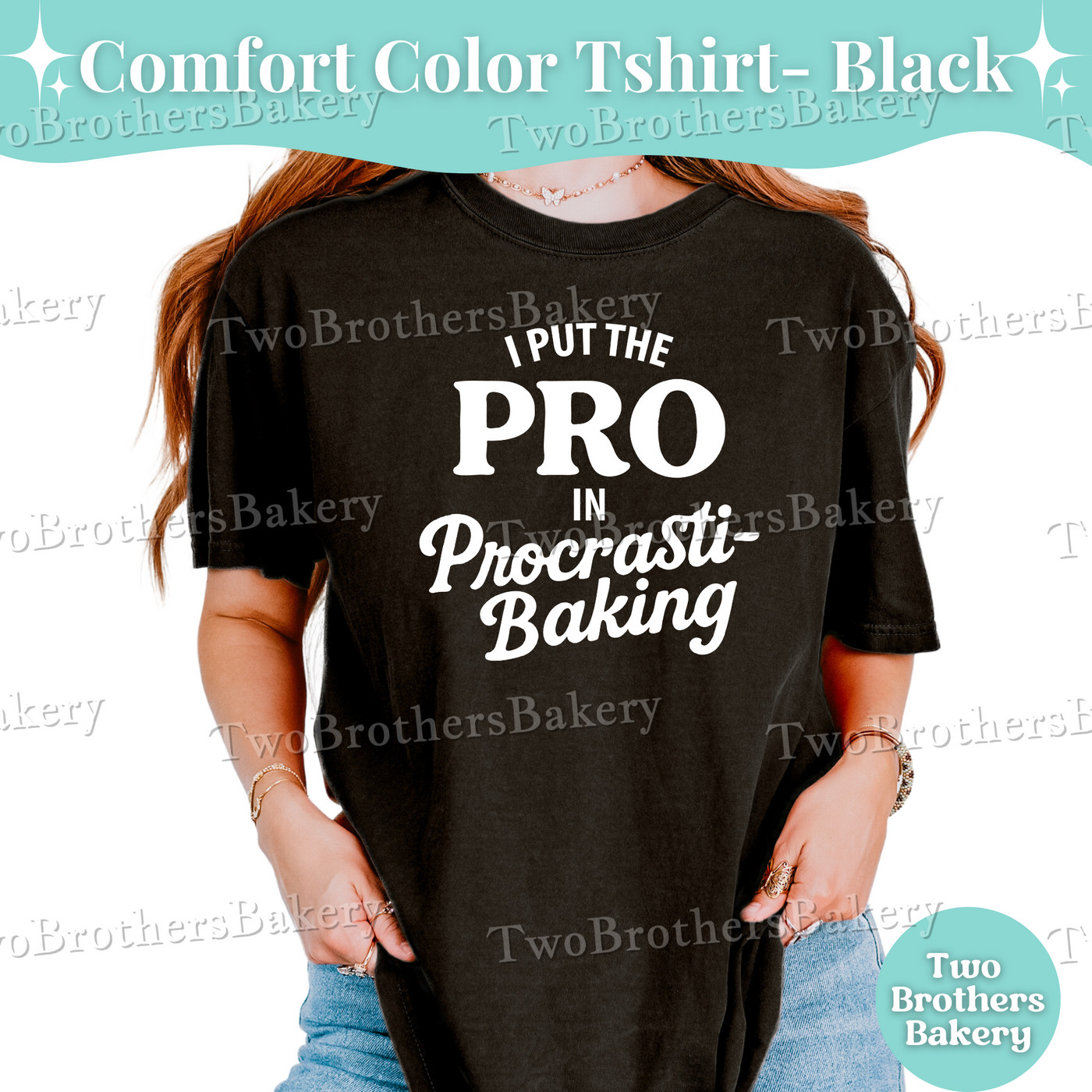 Pro in Procrastibaking, Procrastination Shirt, Baking Humor gift, Baking tshirt, Funny Baking tee, Gift for Bakers, Procrastinating Gift
