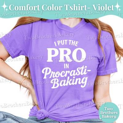 Pro in Procrastibaking, Procrastination Shirt, Baking Humor gift, Baking tshirt, Funny Baking tee, Gift for Bakers, Procrastinating Gift