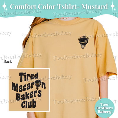 Tired Macaron Bakers Club Shirt, Macaron Baker Tee, Funny Baking Shirt, Exhausted Baker Tee, Gift for Bakers, Macaron Baker Gift, Baking Tee