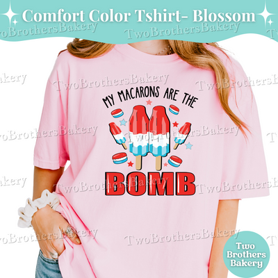 Bomb Popsicle Shirt, 4th of July Baker Tee, Patriotic Macaron Shirt, USA Baking Shirt, Red White Blue Tee, Firecracker Tee, Macaron Shirt
