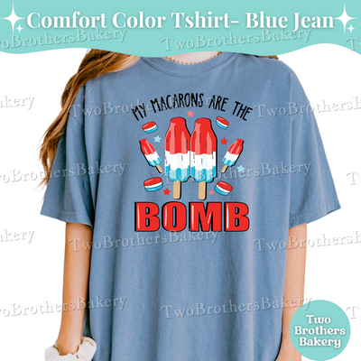 Bomb Popsicle Shirt, 4th of July Baker Tee, Patriotic Macaron Shirt, USA Baking Shirt, Red White Blue Tee, Firecracker Tee, Macaron Shirt
