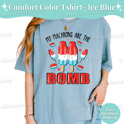 Bomb Popsicle Shirt, 4th of July Baker Tee, Patriotic Macaron Shirt, USA Baking Shirt, Red White Blue Tee, Firecracker Tee, Macaron Shirt