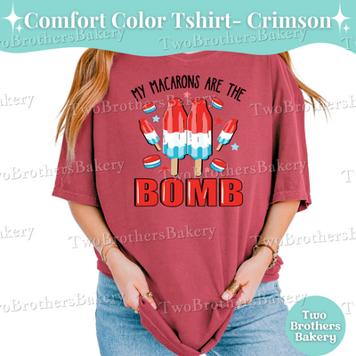 Bomb Popsicle Shirt, 4th of July Baker Tee, Patriotic Macaron Shirt, USA Baking Shirt, Red White Blue Tee, Firecracker Tee, Macaron Shirt
