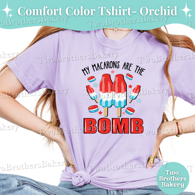 Bomb Popsicle Shirt, 4th of July Baker Tee, Patriotic Macaron Shirt, USA Baking Shirt, Red White Blue Tee, Firecracker Tee, Macaron Shirt