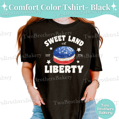 Sweet Land of Liberty Shirt, Patriotic Baker Tee, 4th of July Baking Shirt, USA Macaron Shirt, American Baking Shirt, Macaron Baker Tee