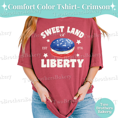 Sweet Land of Liberty Shirt, Patriotic Baker Tee, 4th of July Baking Shirt, USA Macaron Shirt, American Baking Shirt, Macaron Baker Tee