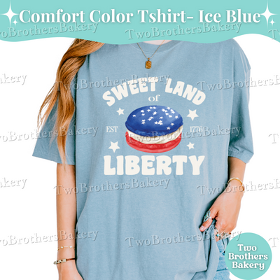Sweet Land of Liberty Shirt, Patriotic Baker Tee, 4th of July Baking Shirt, USA Macaron Shirt, American Baking Shirt, Macaron Baker Tee