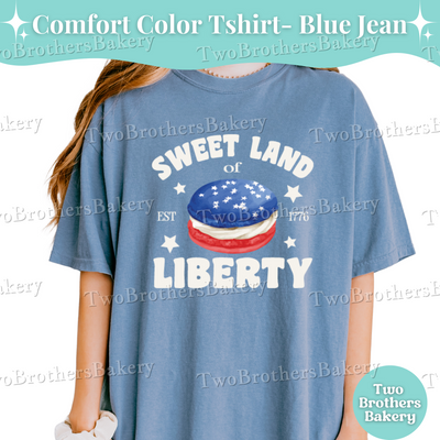 Sweet Land of Liberty Shirt, Patriotic Baker Tee, 4th of July Baking Shirt, USA Macaron Shirt, American Baking Shirt, Macaron Baker Tee
