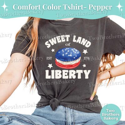 Sweet Land of Liberty Shirt, Patriotic Baker Tee, 4th of July Baking Shirt, USA Macaron Shirt, American Baking Shirt, Macaron Baker Tee