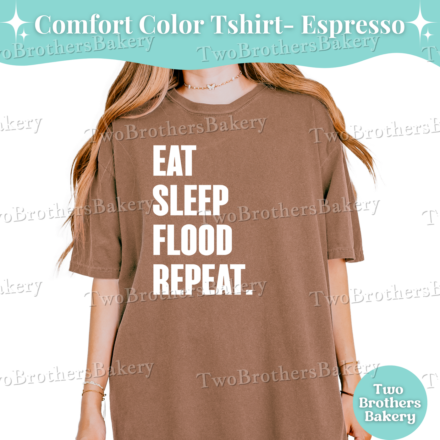 Eat Sleep Flood Repeat Shirt, Cookie Decorating Shirt, Funny Cookie Baker Tee, Baking Shirt, Royal Icing Cookie Shirt, Gift for Cookiers