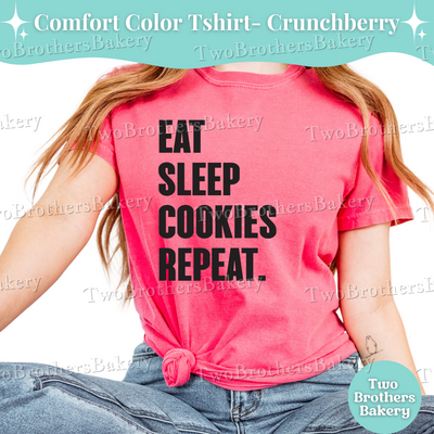 Eat Sleep Cookies Repeat, Cookie Baker Shirt, Cookie Decorating Tee, Baking Shirt, Funny Cookie Lover Shirt, Gift for Bakers, Cookier Tee