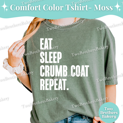 Eat Sleep Crumb Coat Repeat Shirt, Funny Cake Decorating Tee, Cake Baker T-Shirt, Cute Cake Maker Gift, Cake Obsessed Tee, Cake Baking Tee