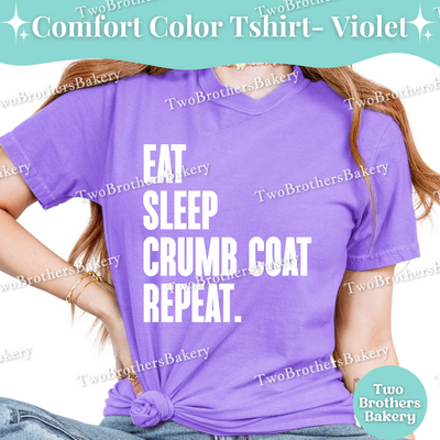 Eat Sleep Crumb Coat Repeat Shirt, Funny Cake Decorating Tee, Cake Baker T-Shirt, Cute Cake Maker Gift, Cake Obsessed Tee, Cake Baking Tee