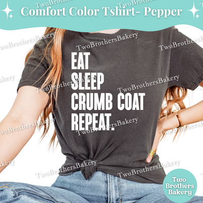 Eat Sleep Crumb Coat Repeat Shirt, Funny Cake Decorating Tee, Cake Baker T-Shirt, Cute Cake Maker Gift, Cake Obsessed Tee, Cake Baking Tee