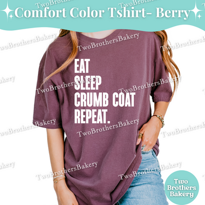 Eat Sleep Crumb Coat Repeat Shirt, Funny Cake Decorating Tee, Cake Baker T-Shirt, Cute Cake Maker Gift, Cake Obsessed Tee, Cake Baking Tee