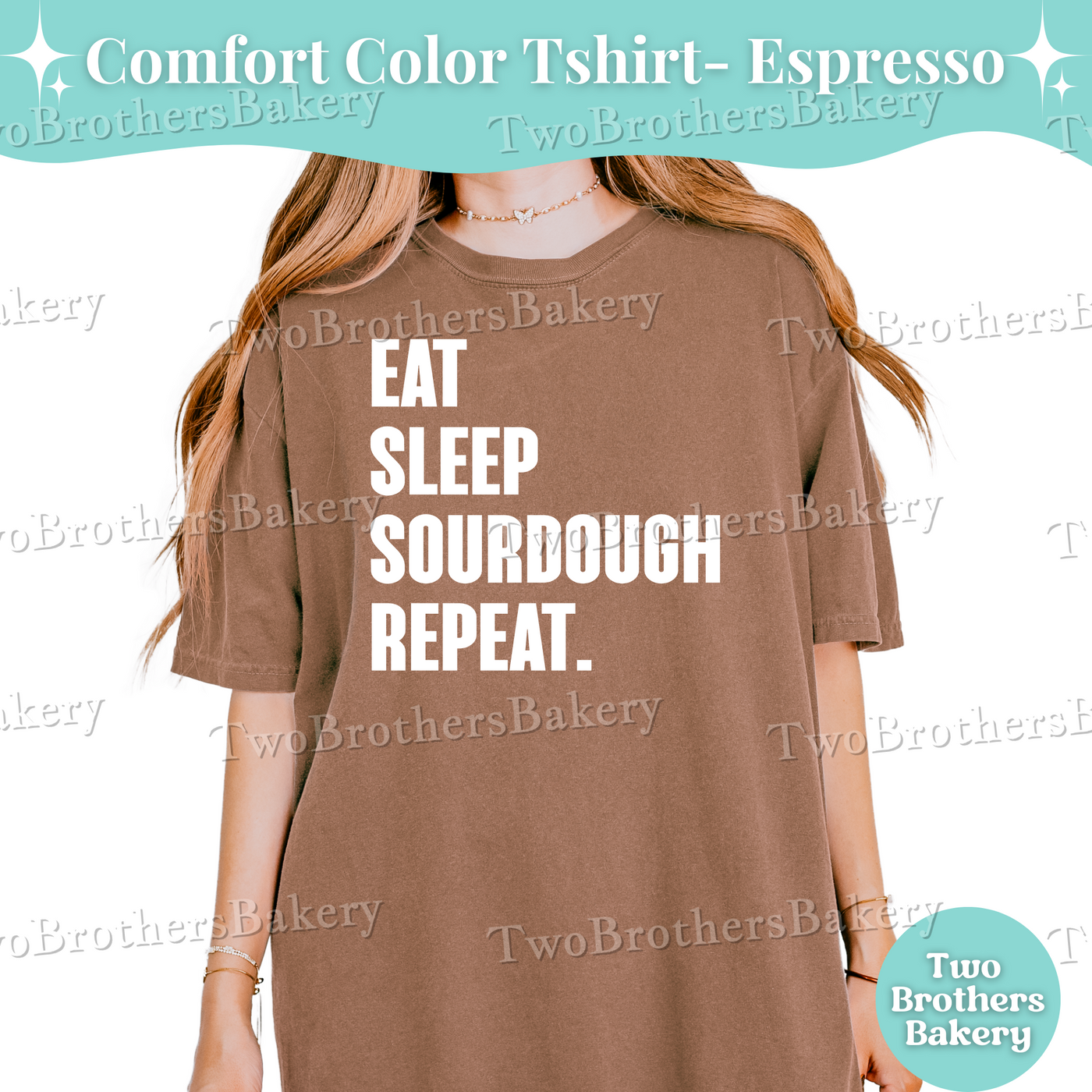 Eat Sleep Sourdough Repeat Shirt, Sourdough Baker Shirt, Bakery Tee, Sourdough Bread Lover Gift, Cottage Bakery Uniform, Bread Baking Shirt