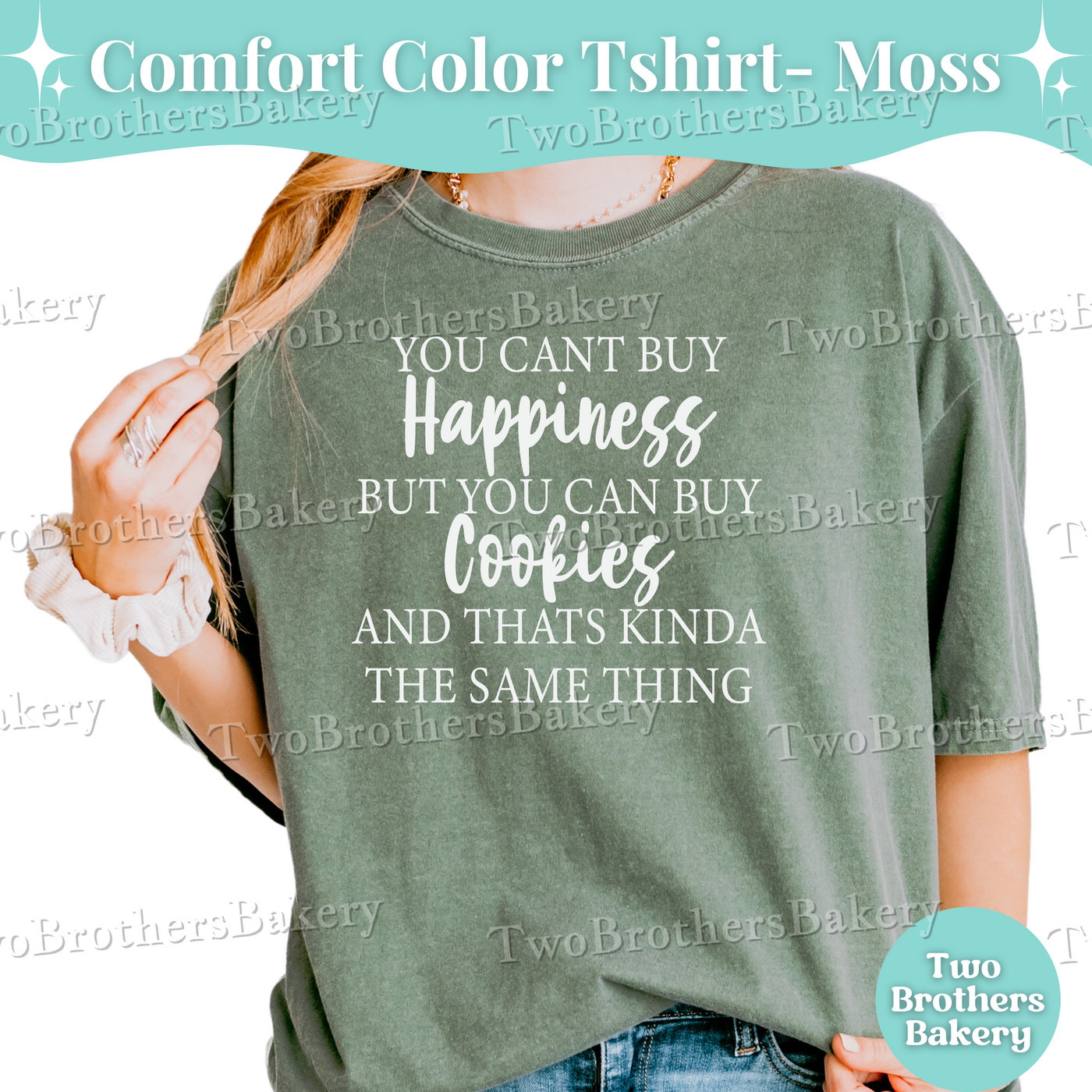 You Cant Buy Happiness, Cookies T-Shirt, Cookie Baker Tee, Baking T-Shirt, Gift for Cookie Artists, Cookier Shirt, Gift for Bakers, Cookier