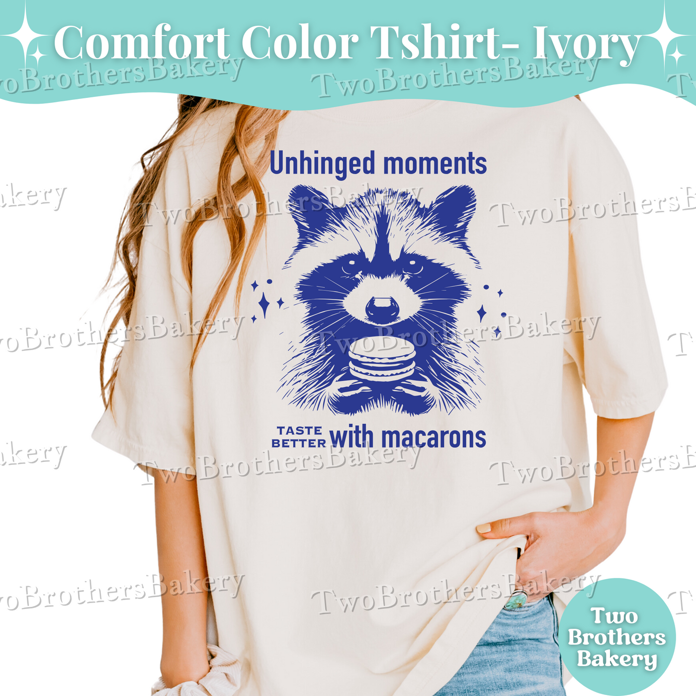 Unhinged Moments Taste Better with Macarons T-Shirt, Funny Macaron Baker Tee, Vintage Raccoon Tee, Anxious Bakers Tshirt, Macaron Baking Tee