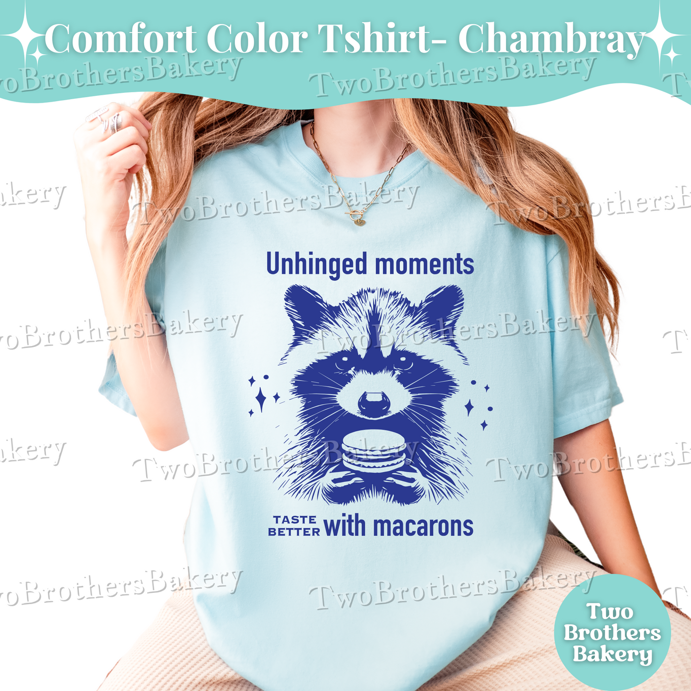 Unhinged Moments Taste Better with Macarons T-Shirt, Funny Macaron Baker Tee, Vintage Raccoon Tee, Anxious Bakers Tshirt, Macaron Baking Tee