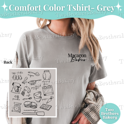 Macaron Baker Tshirt, Baking Shirt, Macaron Lover Tee, Macaron Baker Gift, Bakery Tshirt, Cottage Bakery Gift, Macaron Collage, Baking Tee