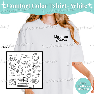 Macaron Baker Tshirt, Baking Shirt, Macaron Lover Tee, Macaron Baker Gift, Bakery Tshirt, Cottage Bakery Gift, Macaron Collage, Baking Tee