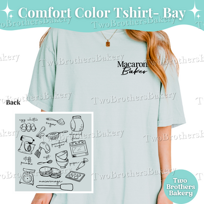 Macaron Baker Tshirt, Baking Shirt, Macaron Lover Tee, Macaron Baker Gift, Bakery Tshirt, Cottage Bakery Gift, Macaron Collage, Baking Tee