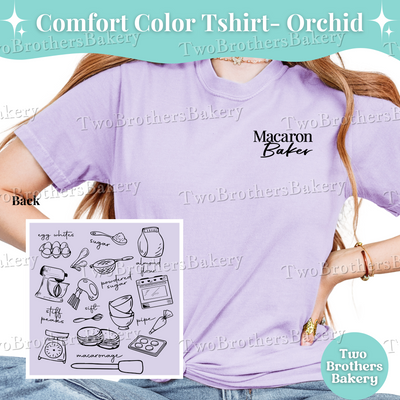 Macaron Baker Tshirt, Baking Shirt, Macaron Lover Tee, Macaron Baker Gift, Bakery Tshirt, Cottage Bakery Gift, Macaron Collage, Baking Tee
