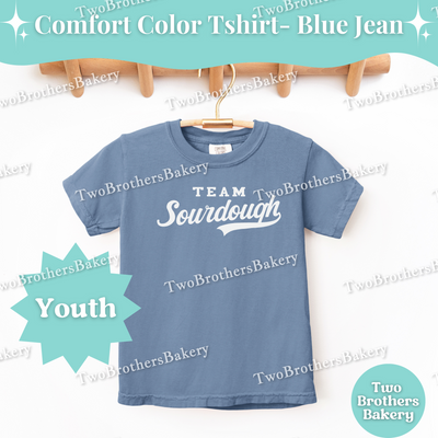 Team Sourdough Kids Shirt, Youth Baking T-Shirt, Sourdough Lover Tee, Matching Family Baking Outfit, Little Baker Gift, Sports Baking Tee