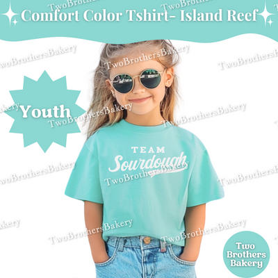 Team Sourdough Kids Shirt, Youth Baking T-Shirt, Sourdough Lover Tee, Matching Family Baking Outfit, Little Baker Gift, Sports Baking Tee