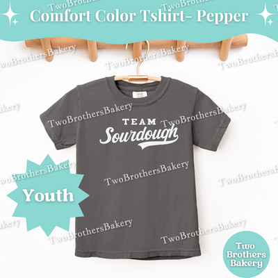 Team Sourdough Kids Shirt, Youth Baking T-Shirt, Sourdough Lover Tee, Matching Family Baking Outfit, Little Baker Gift, Sports Baking Tee