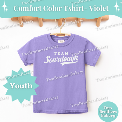 Team Sourdough Kids Shirt, Youth Baking T-Shirt, Sourdough Lover Tee, Matching Family Baking Outfit, Little Baker Gift, Sports Baking Tee