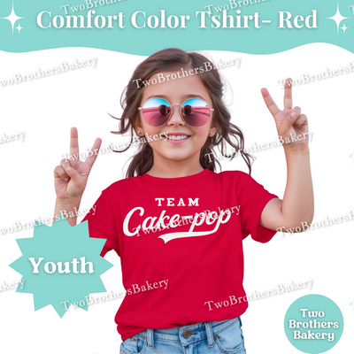 Team Cakepop, Youth Baking T-Shirt, Cake Pop Lover Tee, Matching Family Baking Outfit, Little Baker Gift, Sports Baking Tee, CakePop Baker